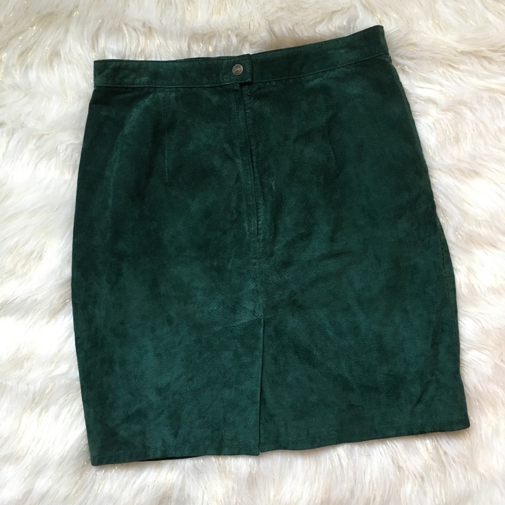 Global Identity Evergreen Leather Skirt